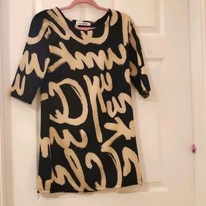 3/4 length shift dress